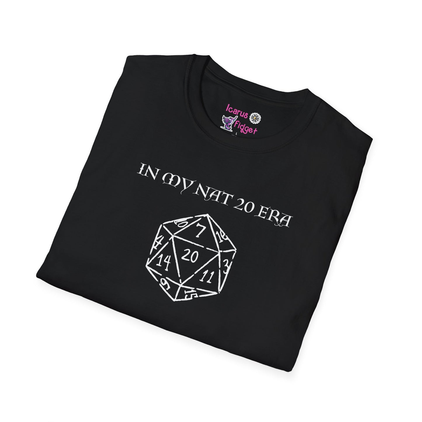 In My Nat 20 Era T-Shirt, Critical Success D20 RPG Shirt, TTRPG Gamer Gift, Nerdy Dice Goblin Fashion