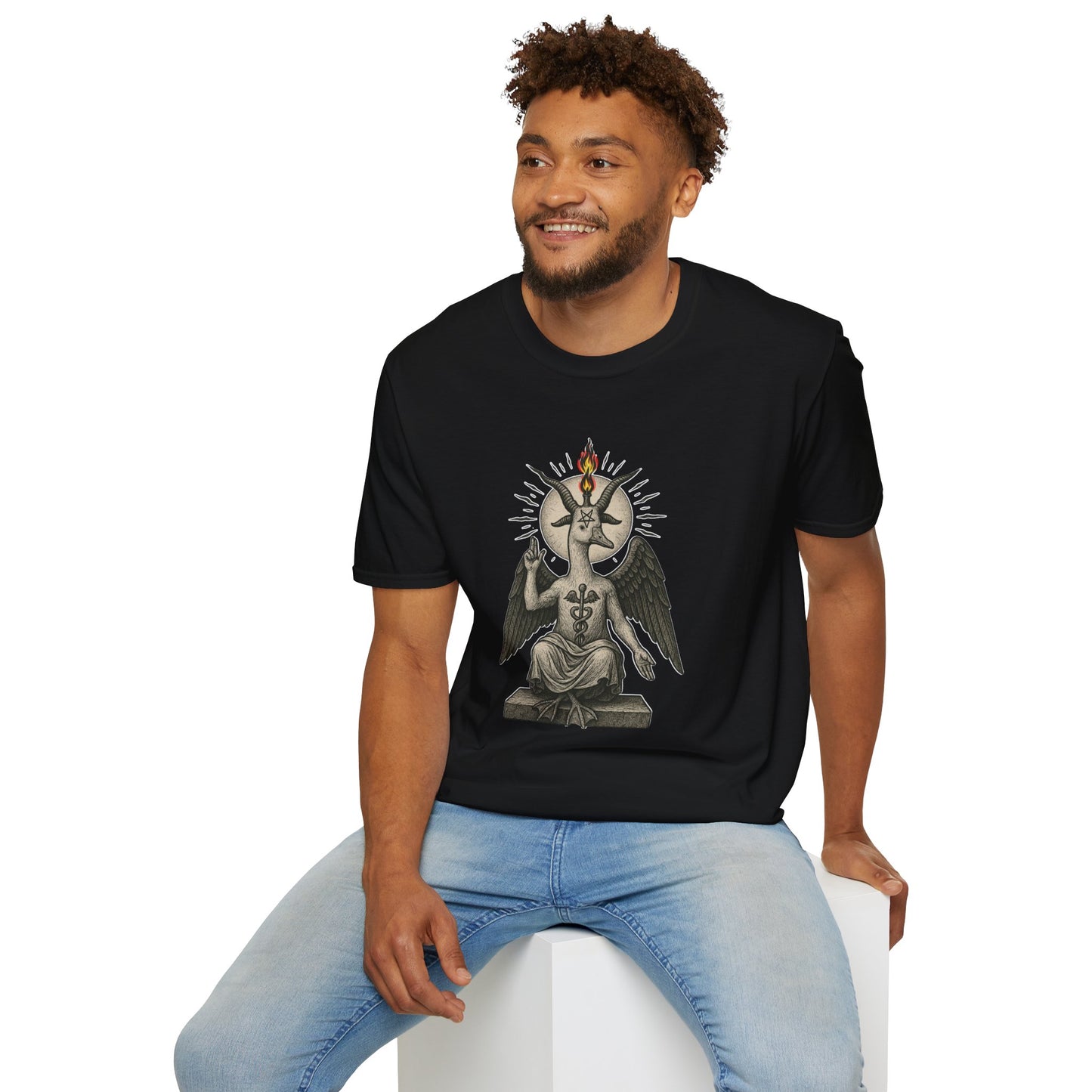 Goosphomet Shirt, Occult Goose Meme T Shirt, Dark Humor Witchcore Tee, Cursed Baphomet Goose Aesthetic