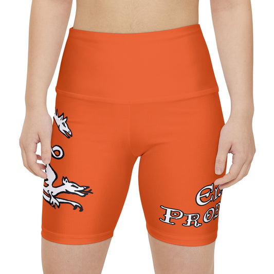 ORANGE - Endless Productions Bike Shorts
