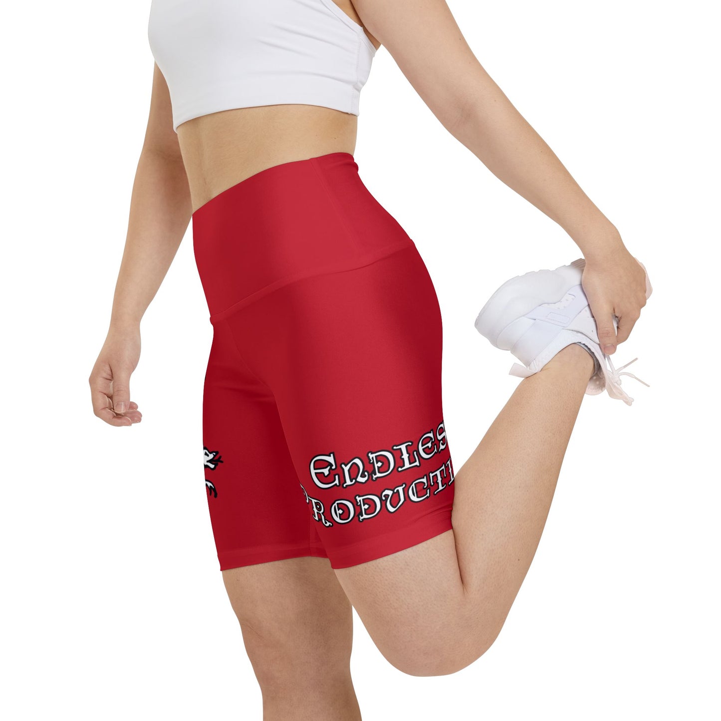DARK RED - Endless Productions Bike Shorts