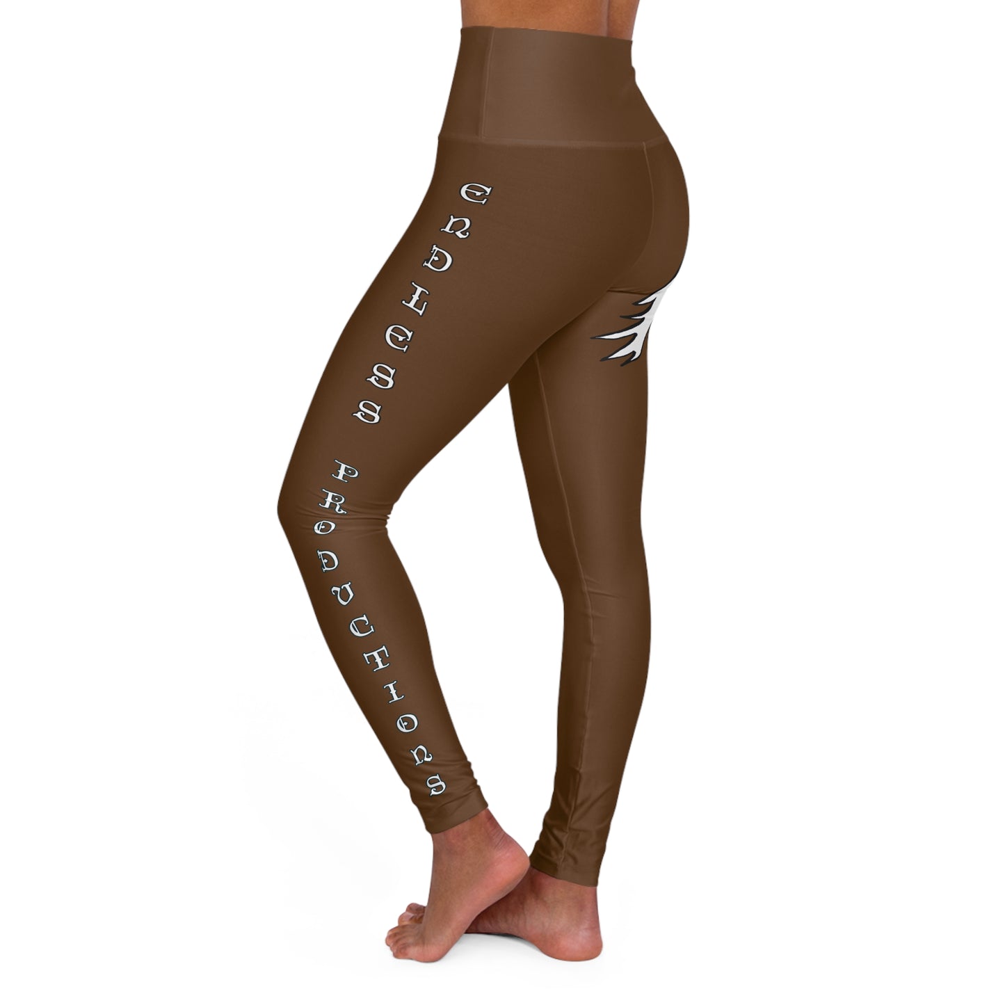 BROWN -  Endless Productions High waste full length leggings