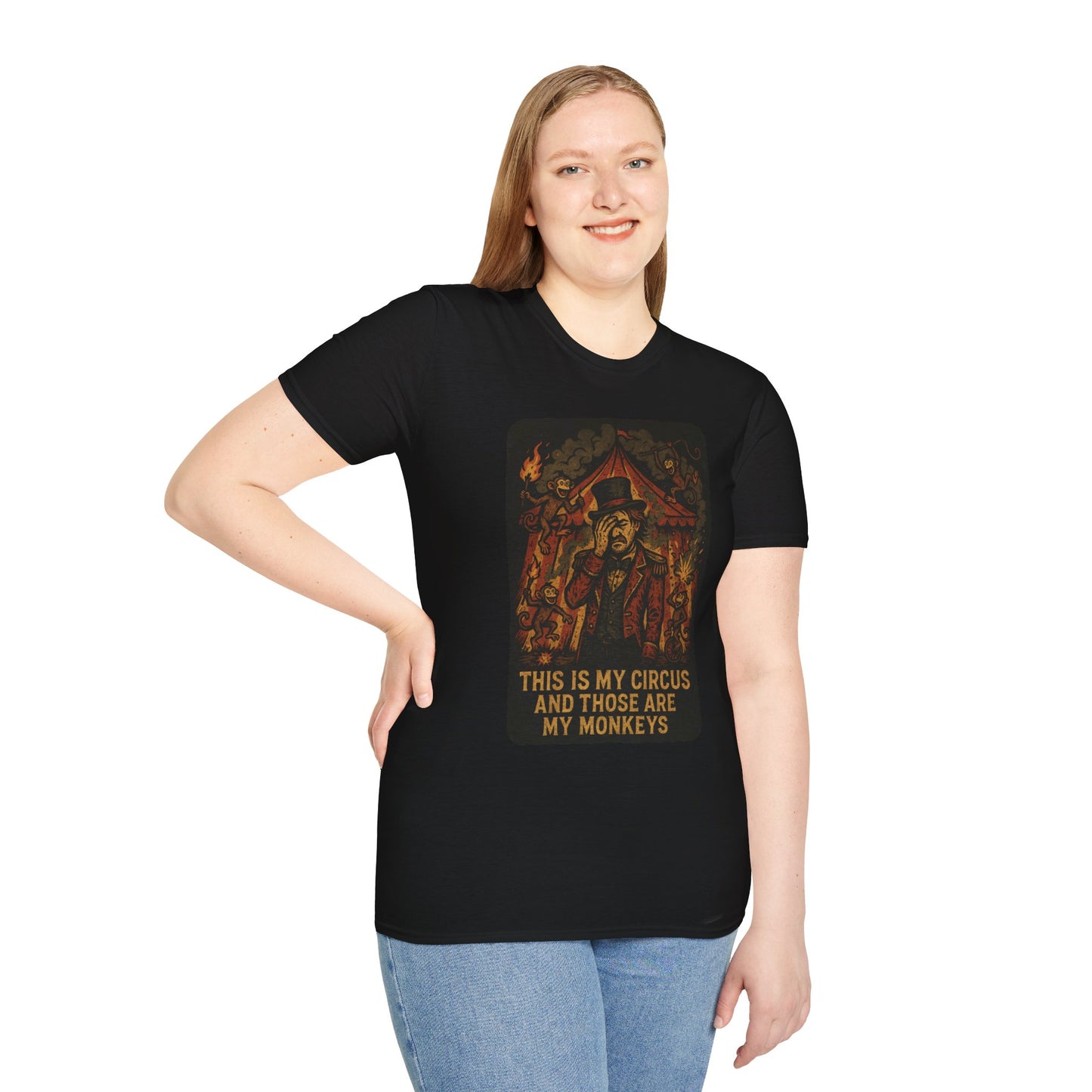 This Is My Circus Shirt, Funny Chaos Meme T Shirt, Burnout Ringmaster Art, ADHD Neurodivergent Humor Tee