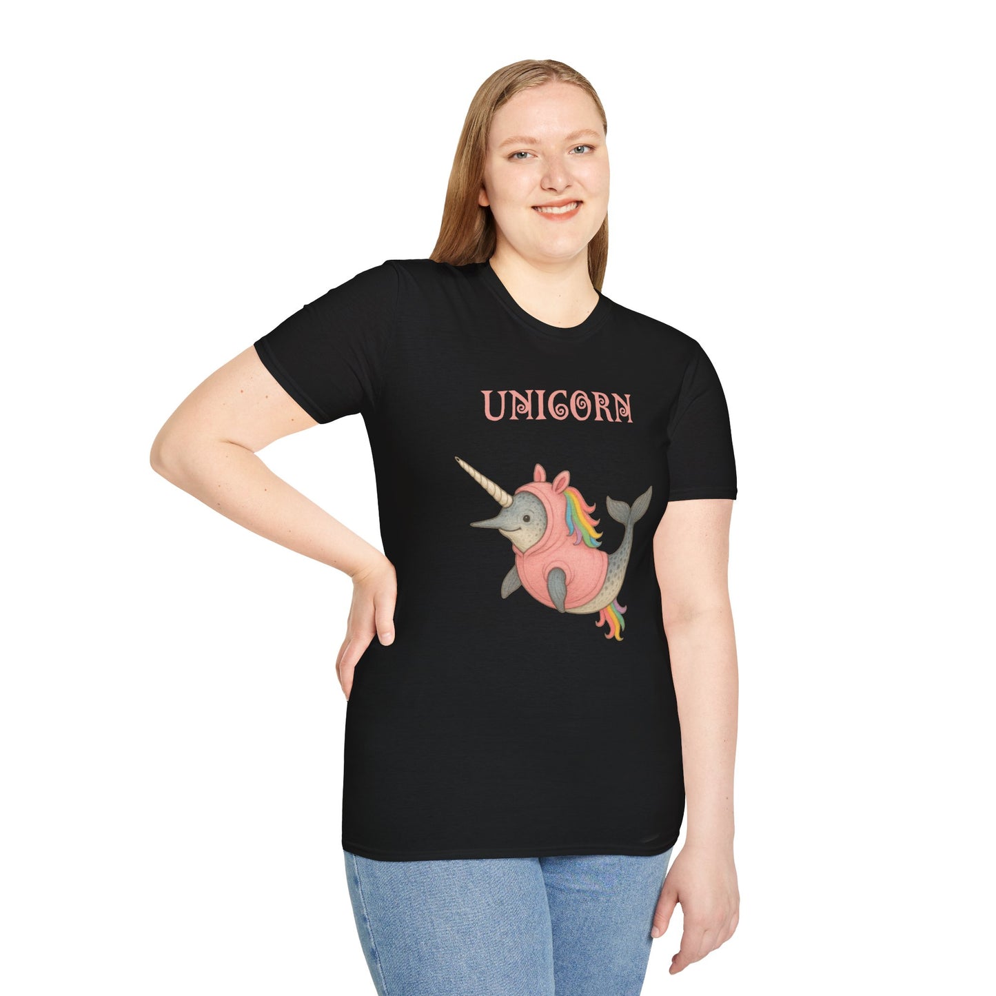 Unicorn Narwhal Shirt, Cute Narwhal in Unicorn , Pastel Animal Meme T Shirt, Funny Kawaii LGBTQ Gift