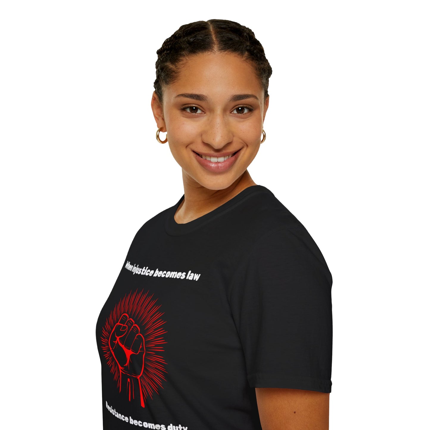 Resistance Becomes Duty Shirt, Radical Protest Fist Tee, Anti-Fascist Political Ragewear